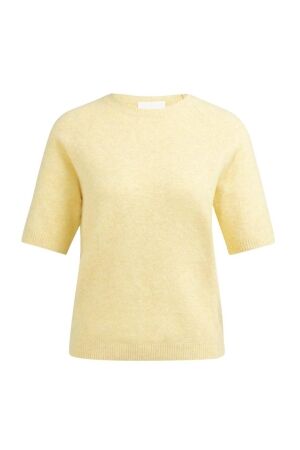 Yaya Zachte trui met korte mouwen 309152 Reed Yellow mel