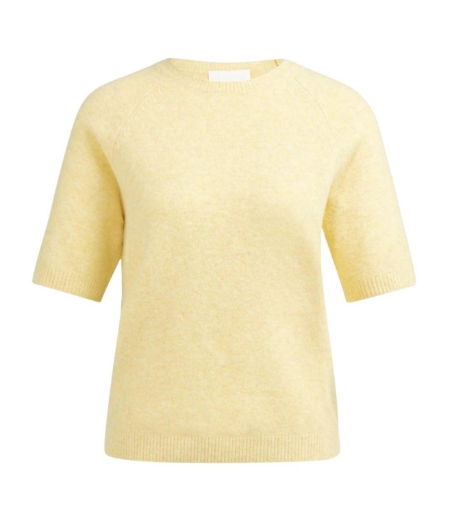 Yaya Zachte trui met korte mouwen 309152 Reed Yellow mel