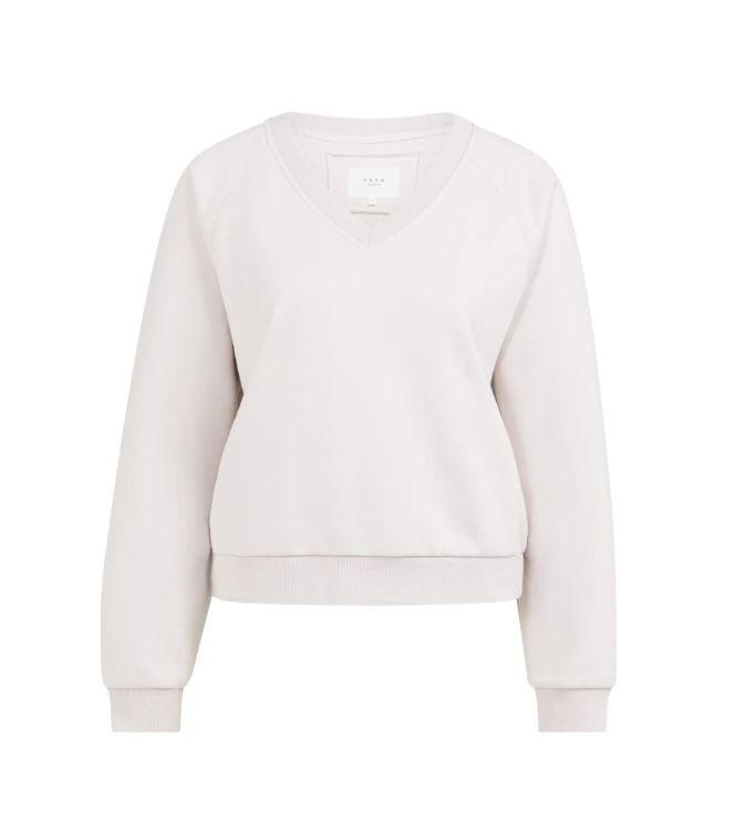 Yaya Sweater met V-hals 338041 Gray lilac 