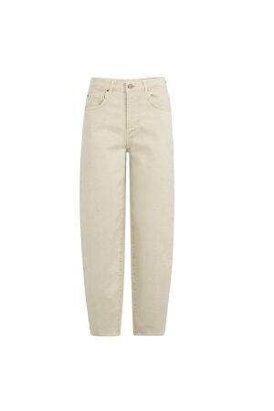 Yaya Barrel jeans met naaddetails 99046Sandstone beige