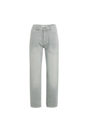 Yaya Cargobroek met laag kruis 99027 Mid grey denim