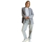 Yaya Cargobroek met laag kruis 99027 Mid grey denim