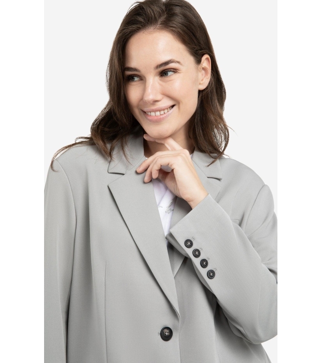 Yaya Oversized blazer met knopen 99047Iron grey