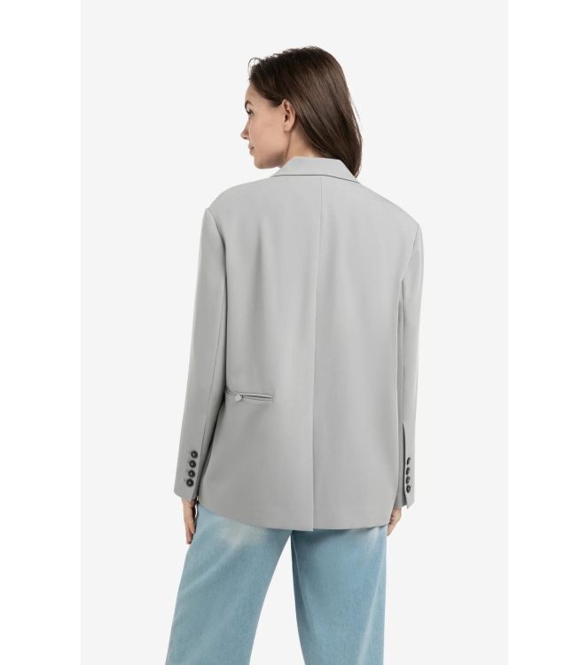 Yaya Oversized blazer met knopen 99047Iron grey