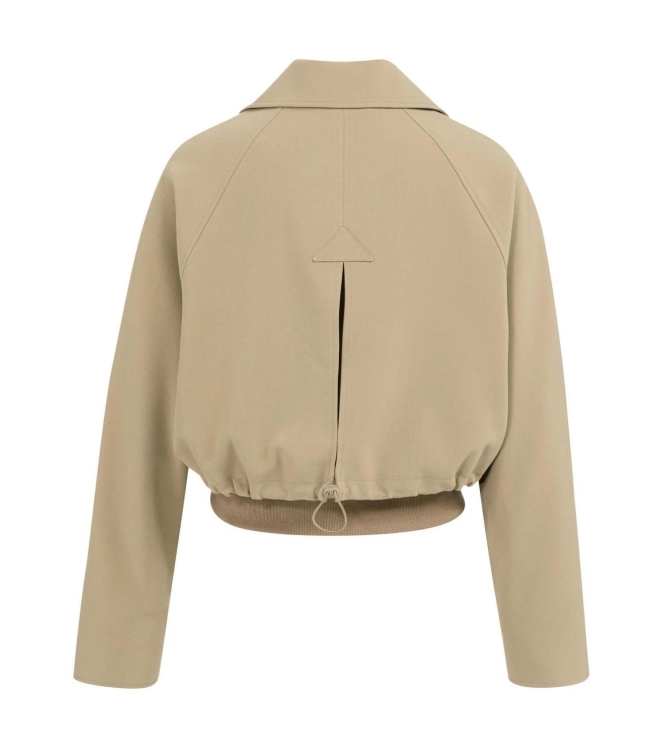 Yaya Kort jasje met ribboord 99045 Khaki green