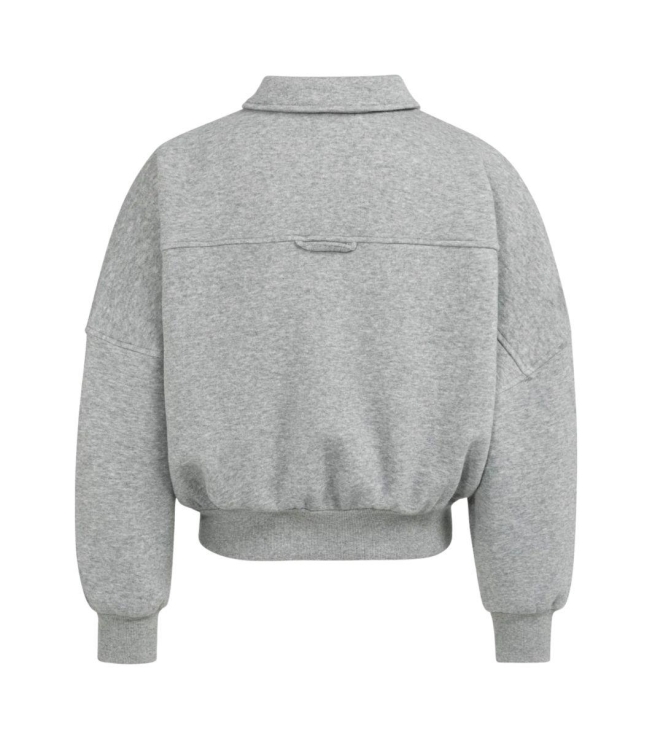 Yaya Sweatvest met zakken 990472 Iron grey mel