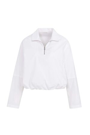 Yaya Ballon blouse met rits 00000 Pure white