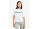 Yaya Boyfriend T-shirt met print 000001 Pure white dessin