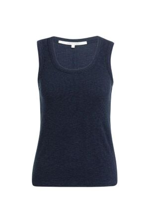 Yaya Geribd singlet met ronde hals 93923 Navy blazer blue