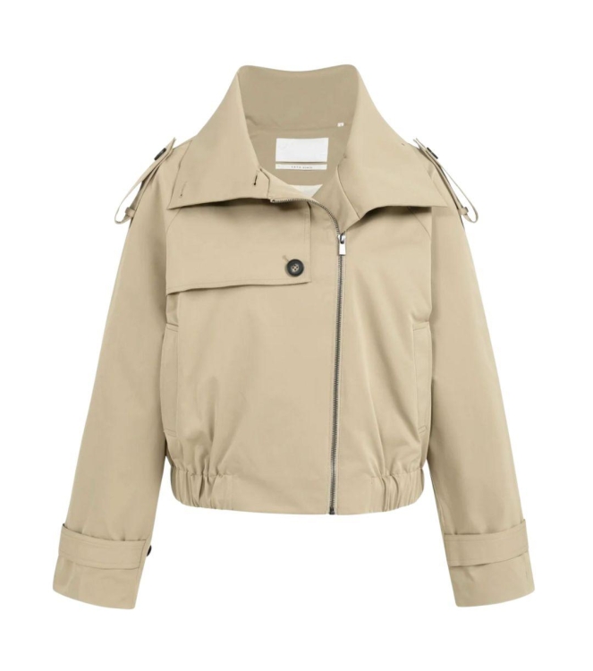Yaya Kort trenchcoat bomberjack 99045 Khaki green