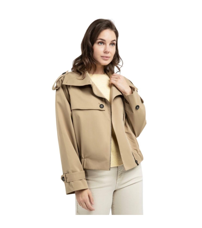 Yaya Kort trenchcoat bomberjack 99045 Khaki green