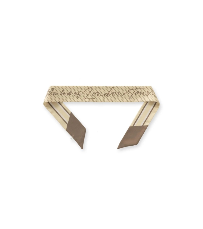 Yaya Smalle sjaal London Town 990511 Tan brown dessin