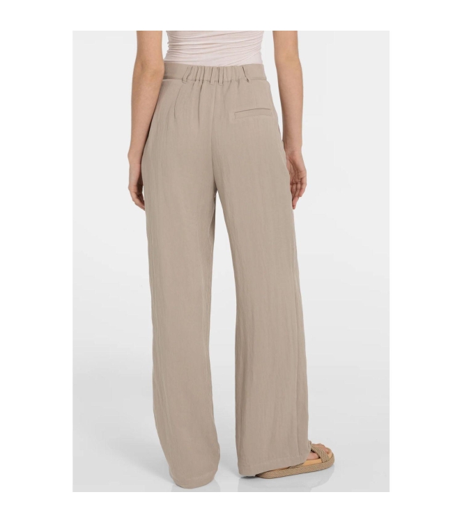 Yaya Woven wide leg trousers - L32 611404 Crockery brown