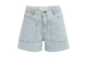 Yaya Loose fit colored worker short 99060 Light denim