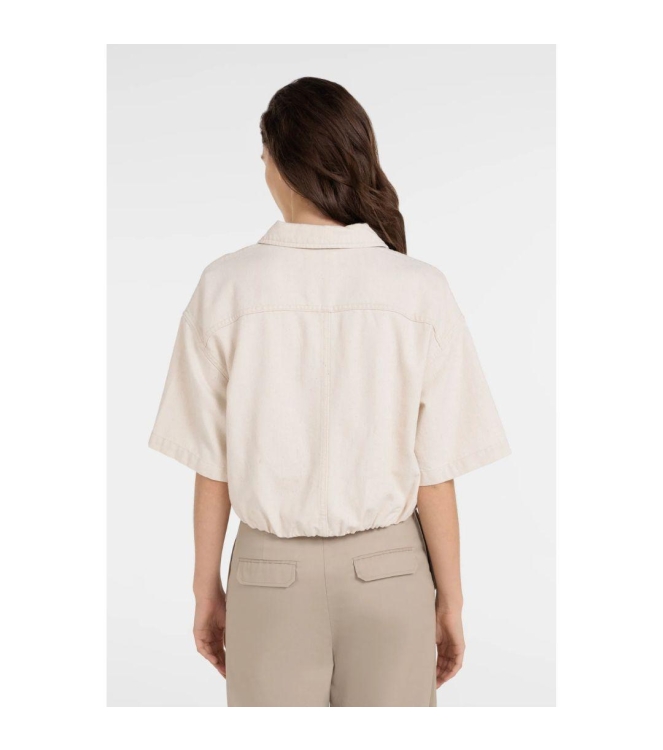 Yaya Denim look jacket 99067 Cloud creme white