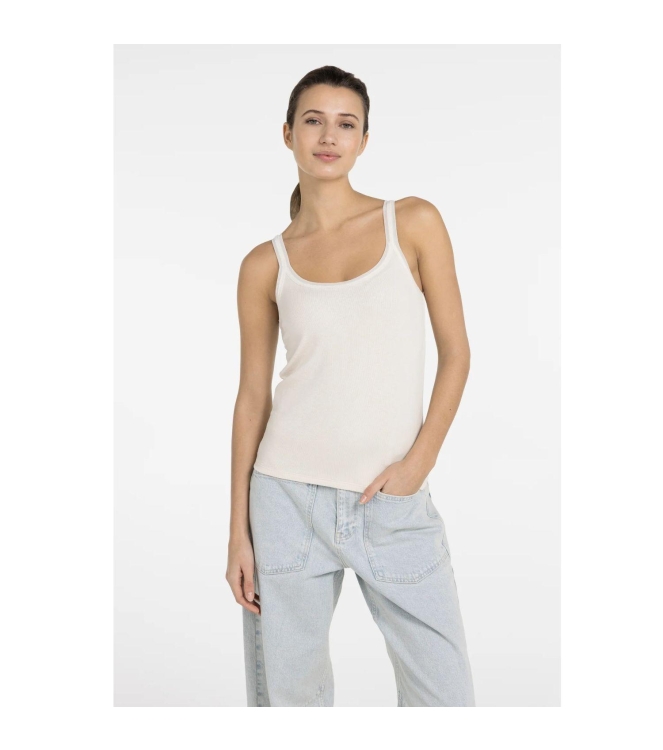 Yaya Singlet with mesh edge 99058 Creme beige