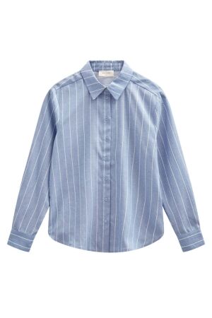Freequent FQSOLLY-SHIRT Vista Blue w. Star Off-White