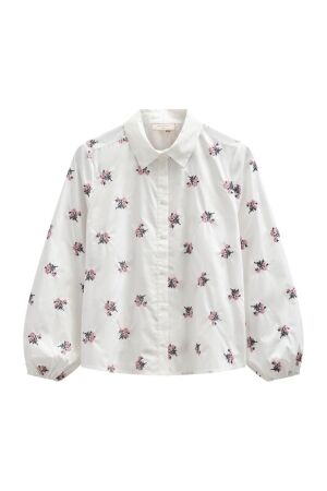 Freequent FQLEILA-BLOUSE Star Off-White w. Wild Orchid