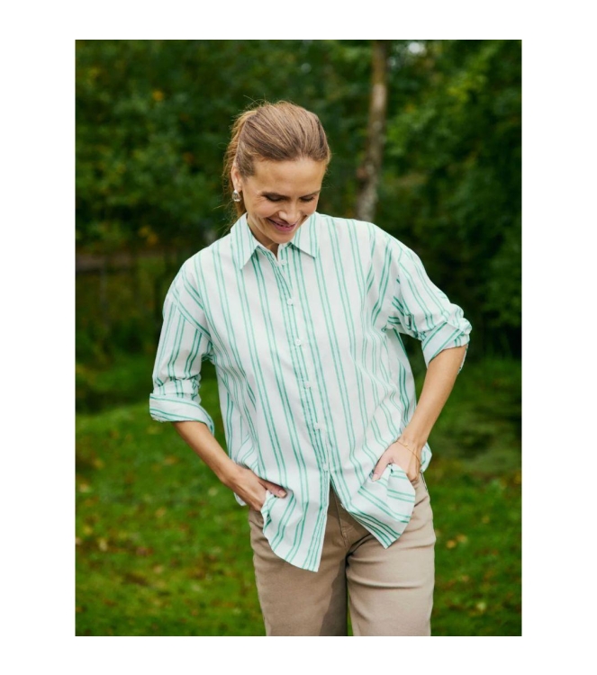 Freequent FQFINA-SHIRT Star Off-White w. Bright Green