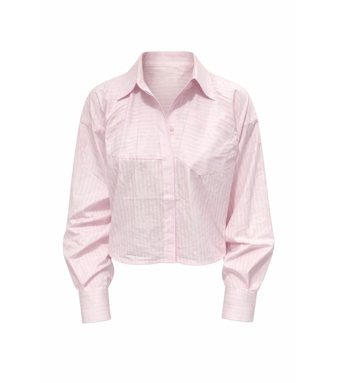 Haute L Amitie Sophie Rose Stripe Shirt Iced Rose
