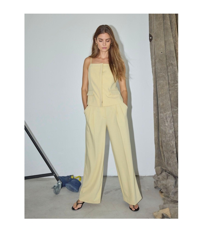 Co Couture NilanCC Pleat LLPant PaleYellow