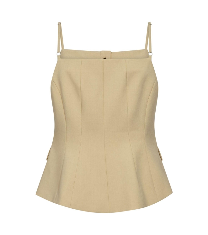 Co Couture NilanCC Tailored Top PaleYellow