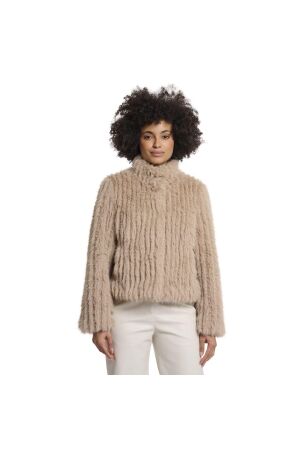 Rino en Pelle Jacket with closure 10866 oat