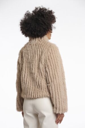 Rino en Pelle Jacket with closure 10866 oat