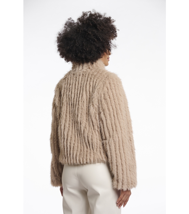 Rino en Pelle Jacket with closure 10866 oat