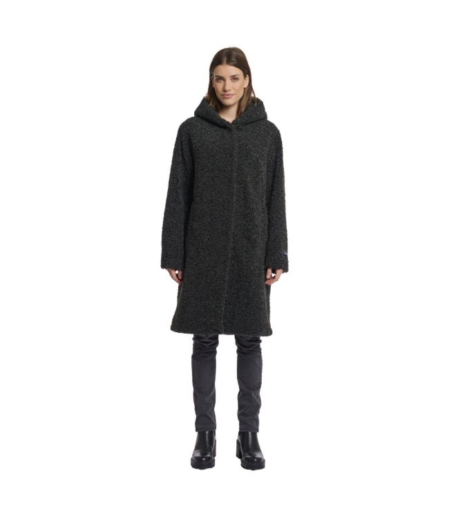 Rino en Pelle Teddy coat with hood 10874 deep iron