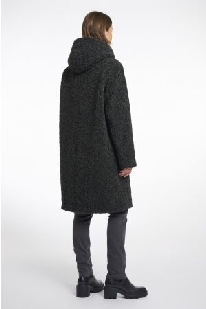 Rino en Pelle Teddy coat with hood 10874 deep iron