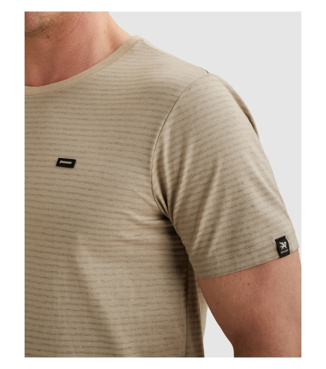 Vanguard Short sleeve r-neck mercerised mel 8265 Pure cashmere