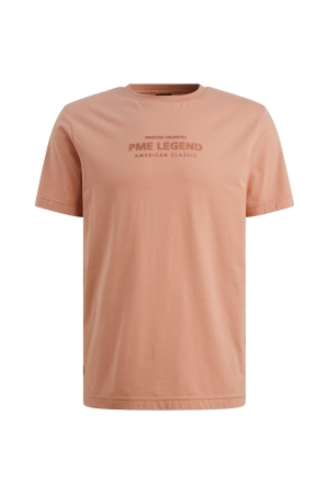 PME Legend Short sleeve r-neck cotton elastan 3031 Rose dawn