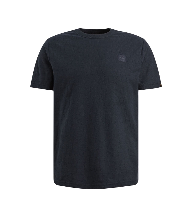 PME Legend Short sleeve r-neck jacquard jerse 5282 Carbon