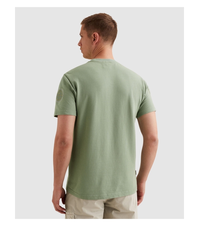 PME Legend Short sleeve r-neck flat waffle je 6123 Iceberg green