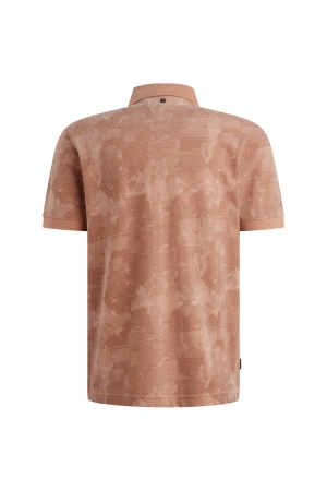 PME Legend Short sleeve polo printed two tone 3031 Rose dawn