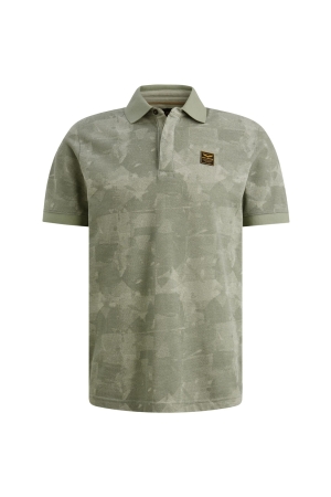 PME Legend Short sleeve polo printed two tone 6123 Iceberg green