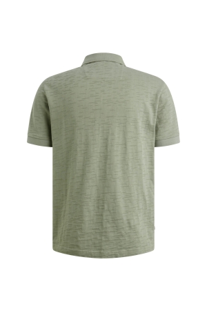 PME Legend Short sleeve polo jacquard jersey 6123 Iceberg green