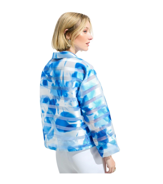 Joseph Ribkoff LDS Jacket 4473 Vanilla/blue