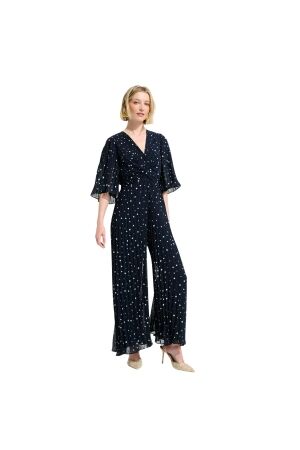 Joseph Ribkoff LDS Jumpsuit 2229 Midnight blue/vanilla
