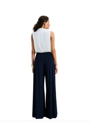 Joseph Ribkoff LDS Jumpsuit 2229 Midnight blue/vanilla