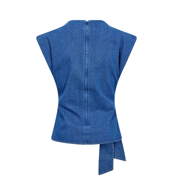 Co Couture KimmyCC Pleat Top Dark Denim