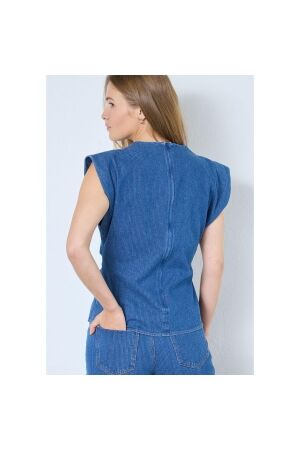 Co Couture KimmyCC Pleat Top Dark Denim