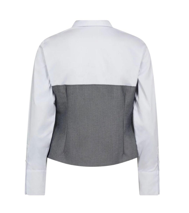 Co Couture PollyCC Corsage Mix Shirt White