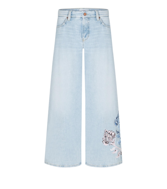 Cambio Palazzo cropped blumenstrick 5313 Cross superbleached