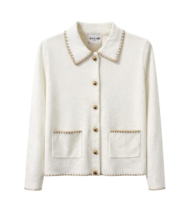 Leo en Ugo TOP AE133 OFF WHITE/GOLD