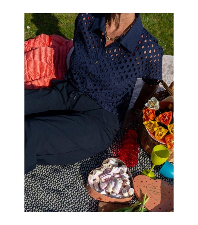 Leo en Ugo SHIRT JE924 NAVY BLUE