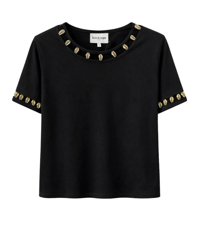 Leo en Ugo TEE SHIRT TEB749 BLACK