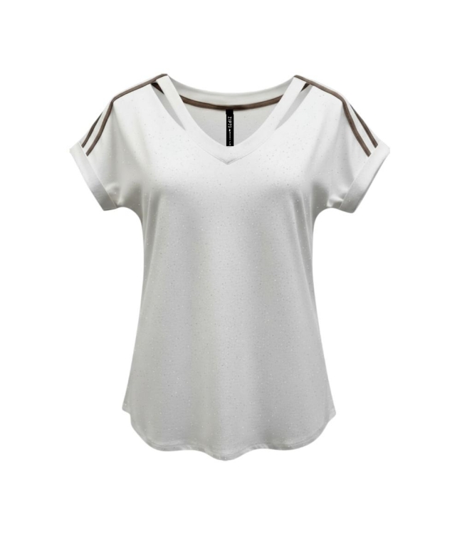 ZIP73 Shirt Cut-out Off-white/Taupe 111-Offwhite