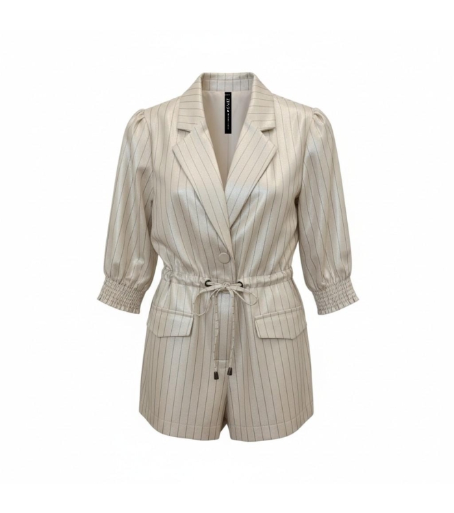ZIP73 Blazer Drawstring Pinstripe Parachute Sand 190-Sand